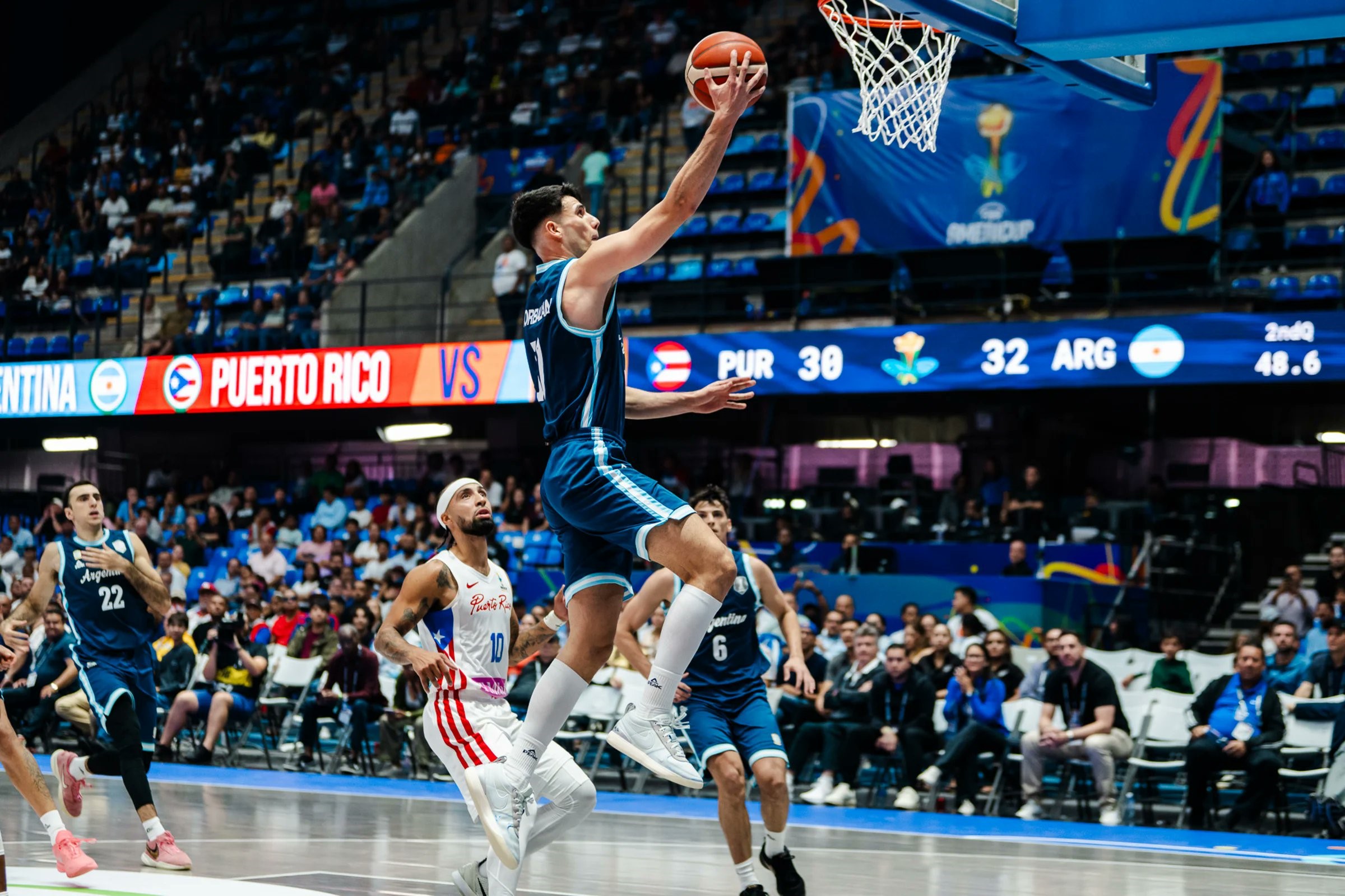 Básquet: Argentina remontó un partidazo y venció a Puerto Rico para llegar a semifinales