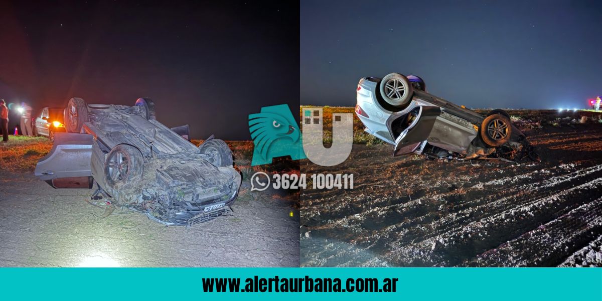 Las Breñas: un muerto y tres heridos al chocar una camioneta y una moto