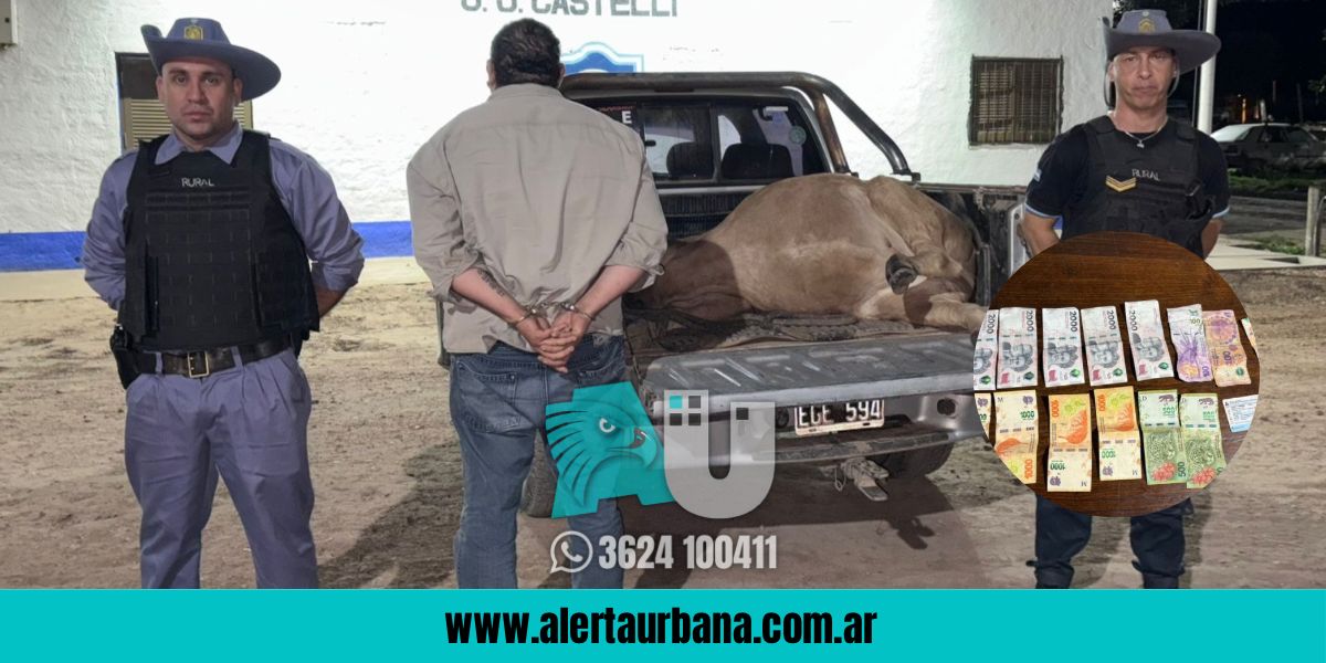   Persecución en Tres Isletas: cuatreros apuntaron a la policía antes de huir