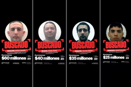 Las multimillonarias recompensas que ofrece una provincia vecina al Chaco por sus 10 prófugos más peligrosos