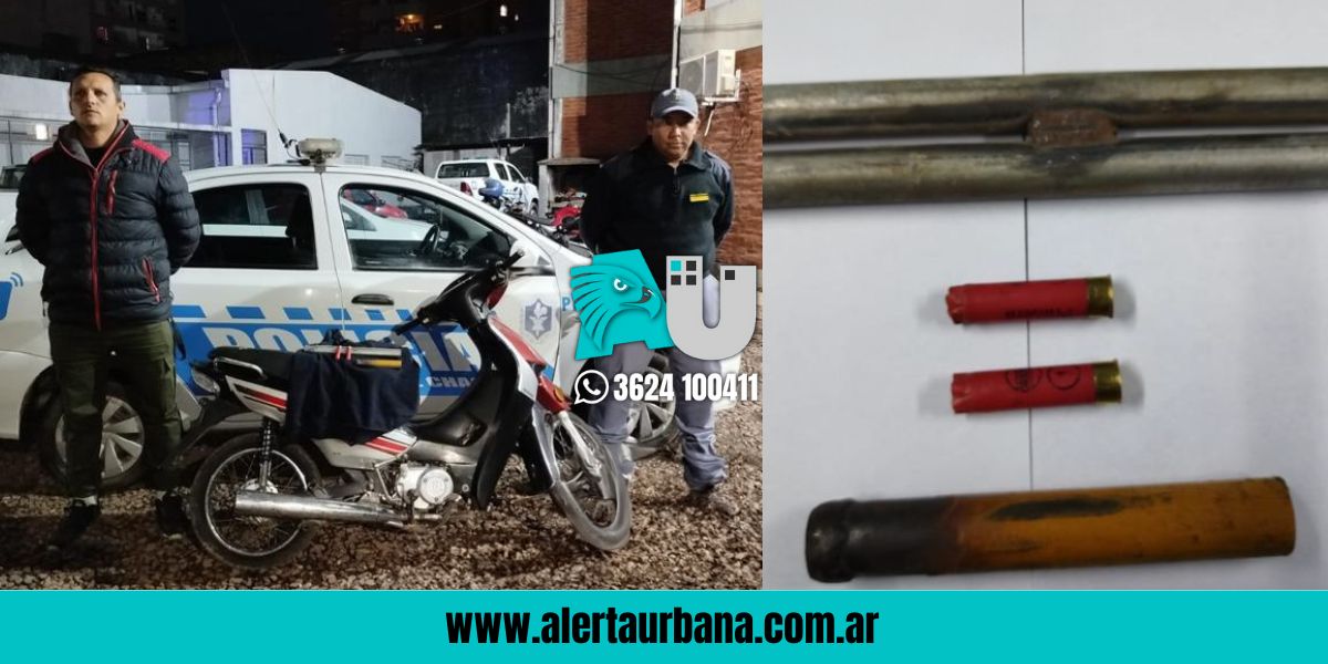 Secuestran moto y arma casera tras persecución policial en Resistencia 