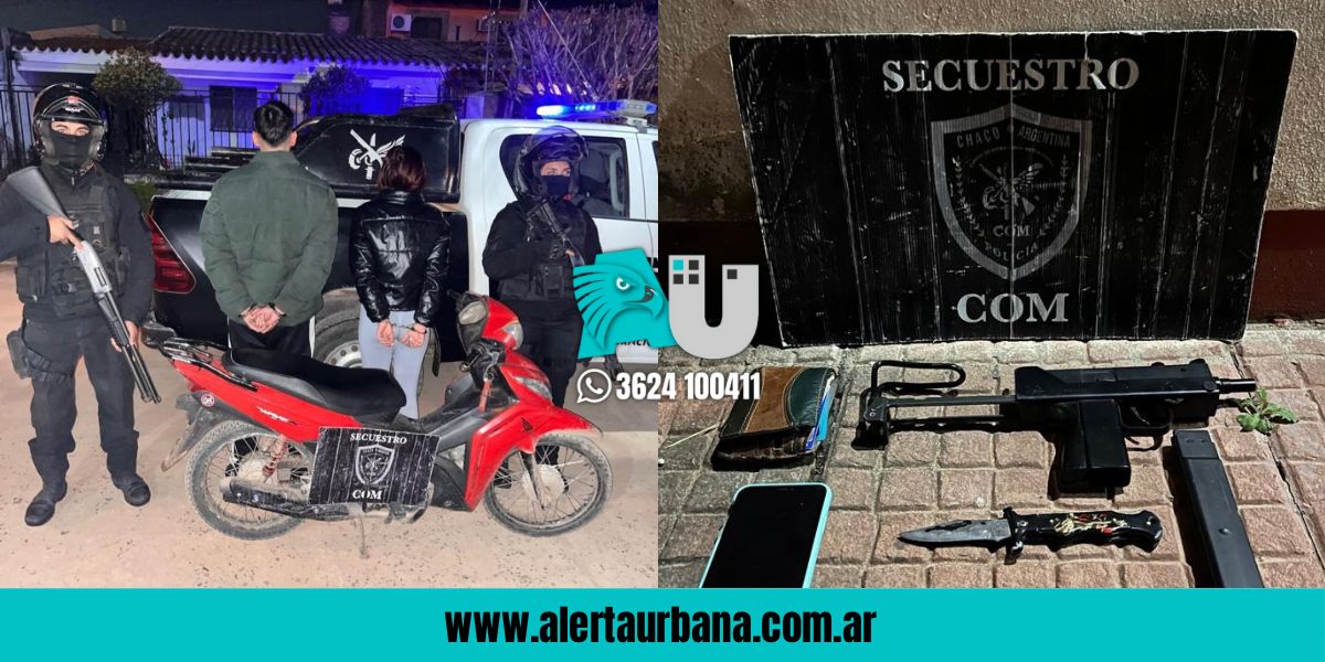 Detienen a pareja de motochorros durante un operativo policial en Barranqueras
