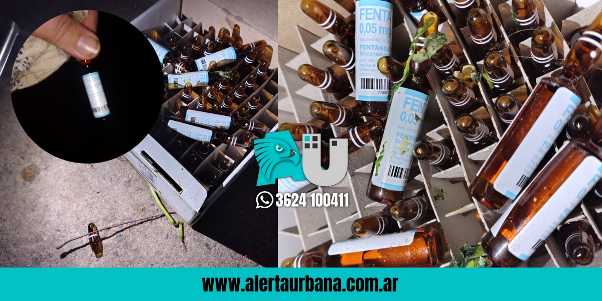 Alerta Resistencia: Hallan ampollas de fentanilo descartadas en un contenedor de basura