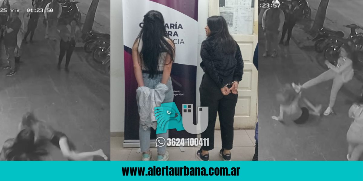 A las patadas y trompadas: violenta pelea entre mujeres a la salida de un boliche en Resistencia