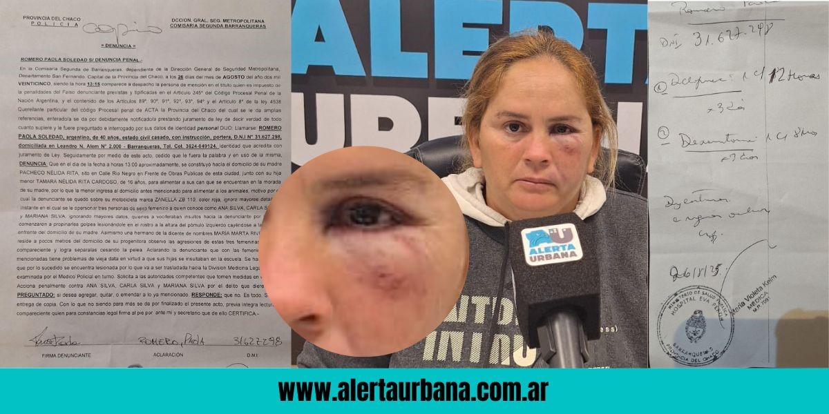  Denunció que su hija era víctima de acoso escolar y fue golpeada por familiares de las denunciadas