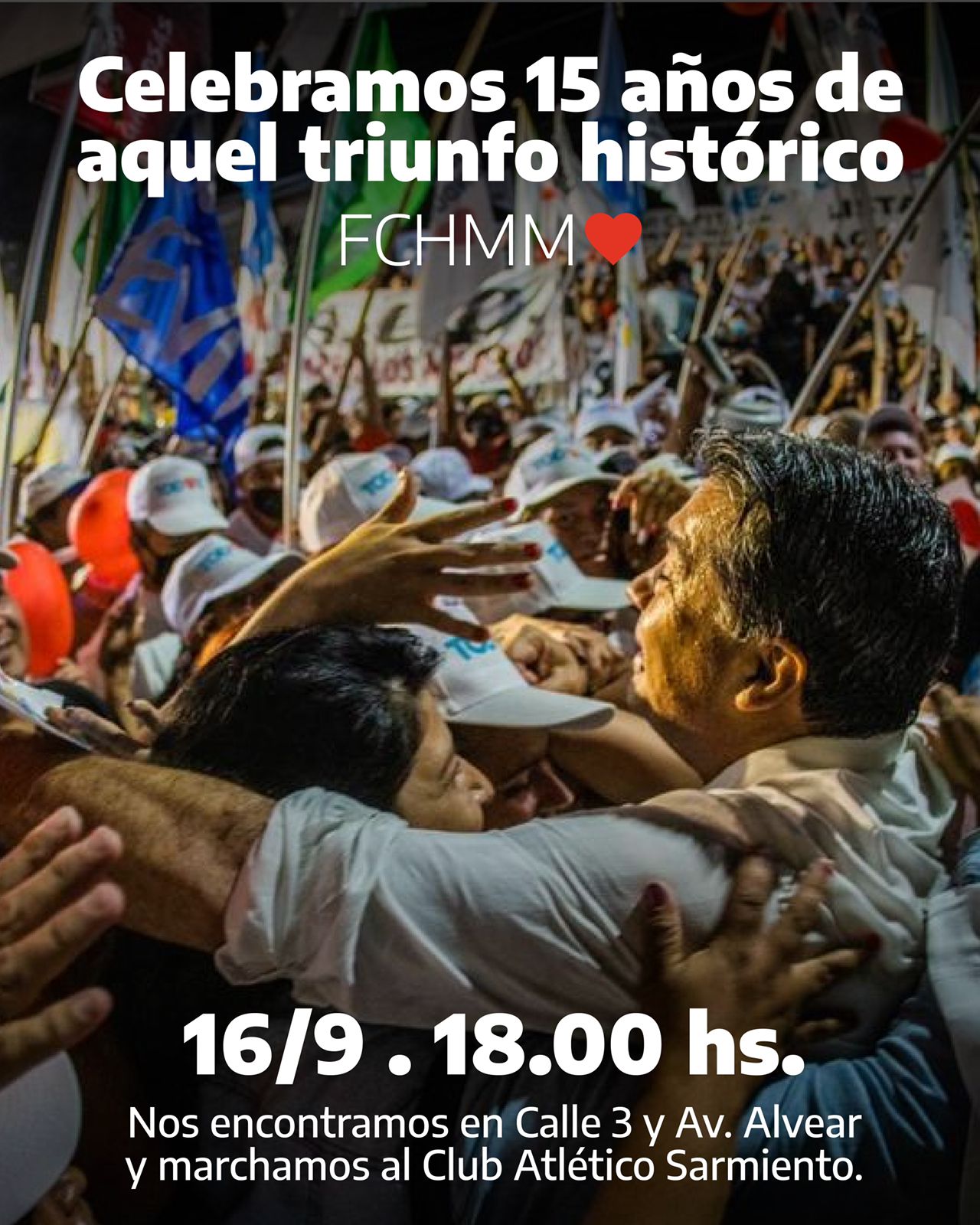 El Frente Chaco Merece Más celebra los 15 años de su primer triunfo electoral