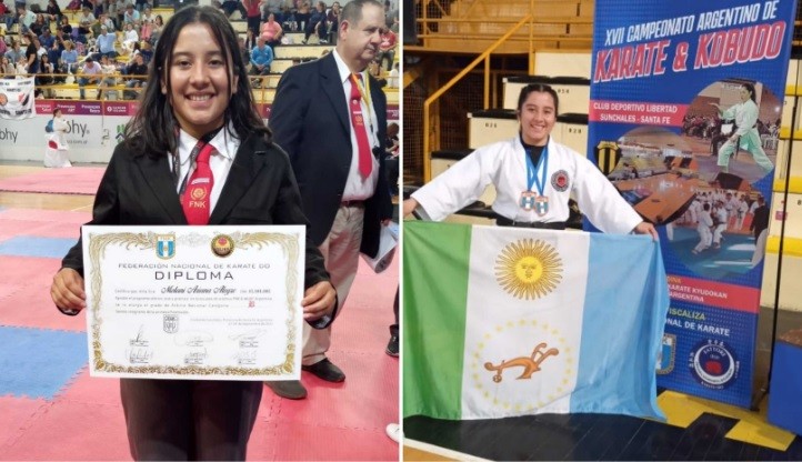 La karateca Melani Alegre dejó al Chaco entre las tres mejores provincias del país