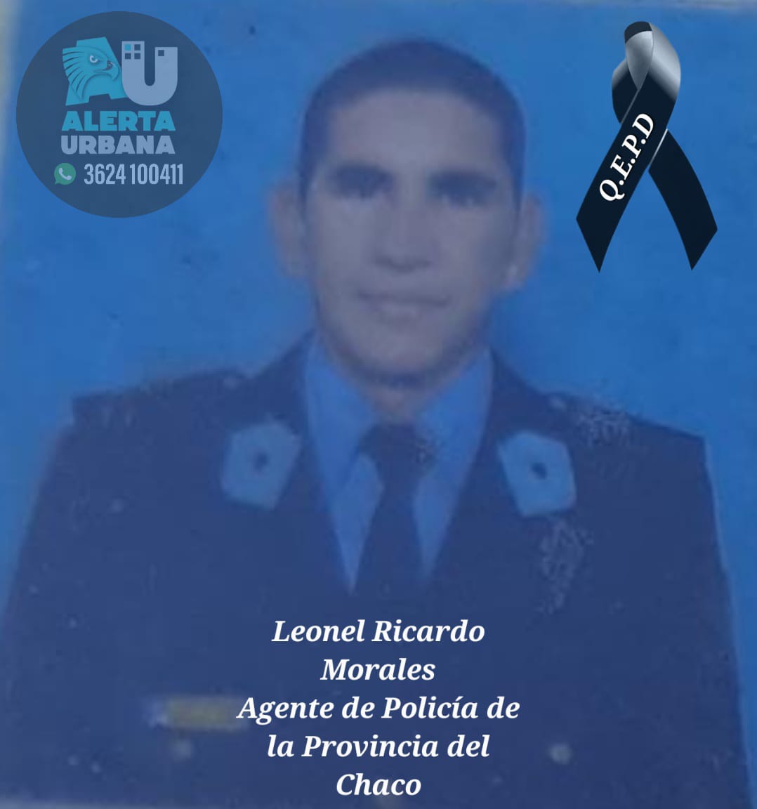 Siniestro vial: Fallece el Agente Leonel Ricardo Morales