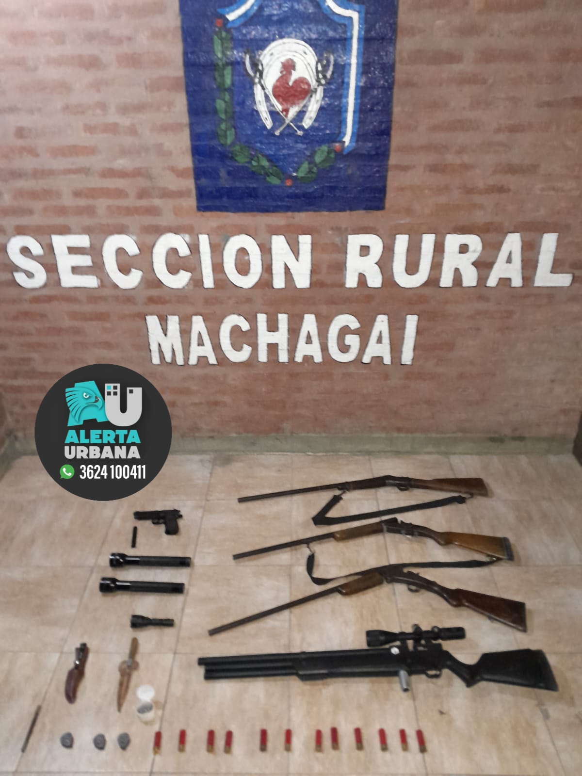 Quitilipi: andaban cazando sin autorización y le secuestraron armas y otros elementos 