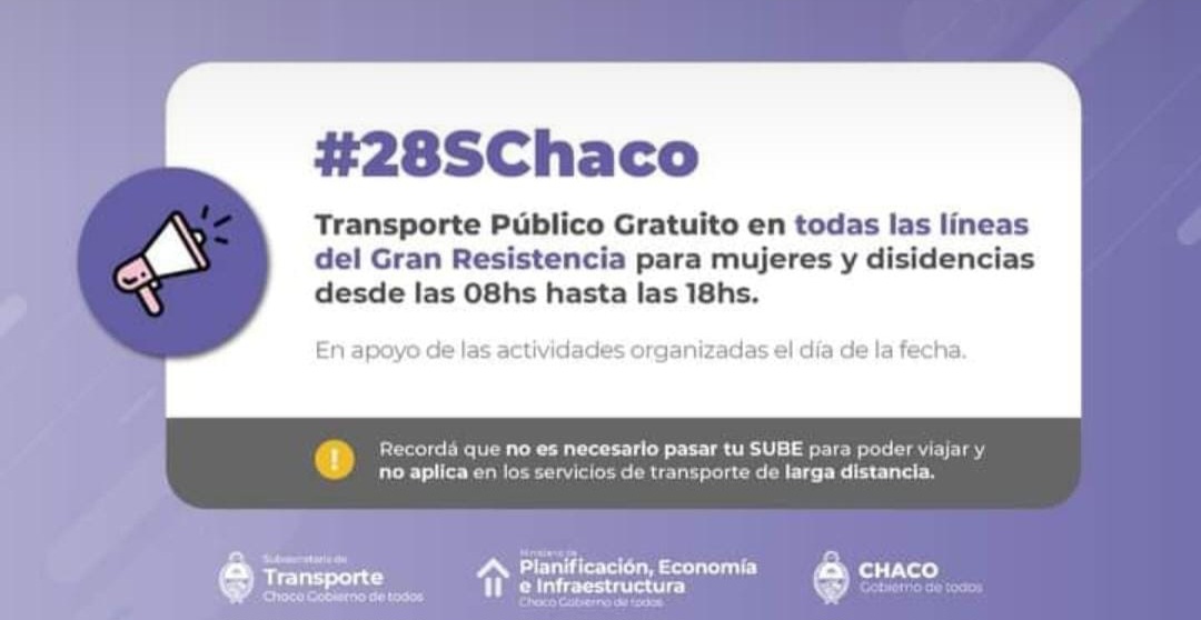 El gobierno otorgará transporte público gratuito a mujeres y disidencias para la marcha de mañana