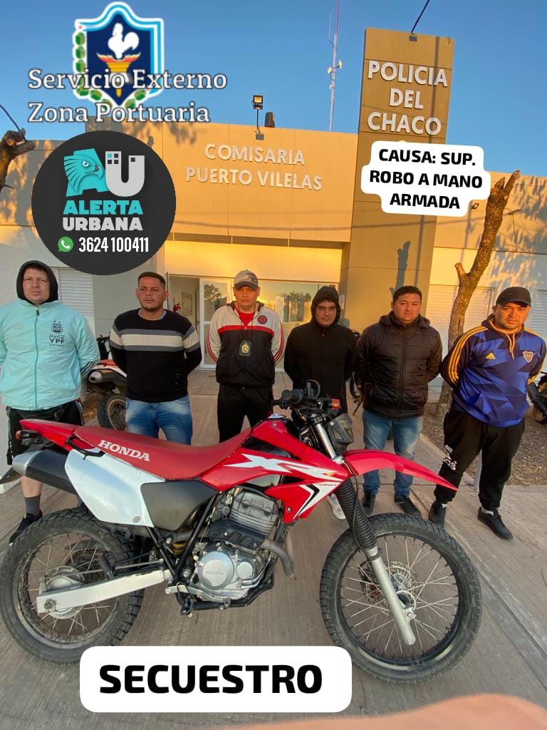Puerto Vilelas: recuperan una motocicleta tras un arduo trabajo policial 