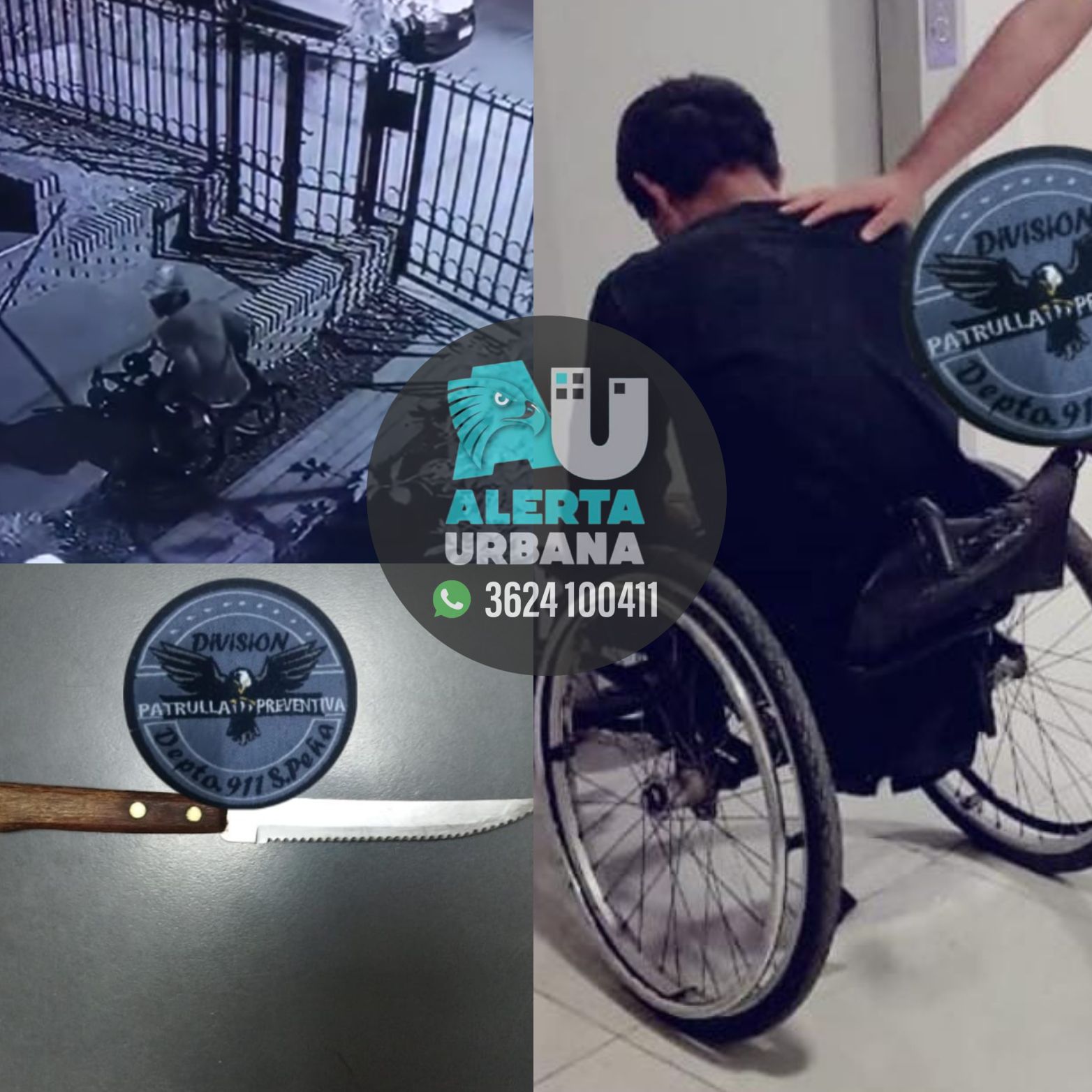 Sáenz Peña: ladrón en silla de ruedas y de manos largas