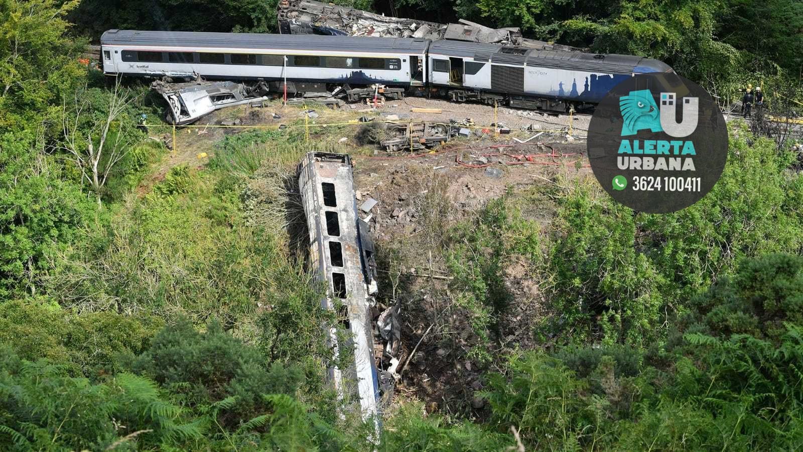 Decenas de heridos en un choque de trenes en una estación de Escocia