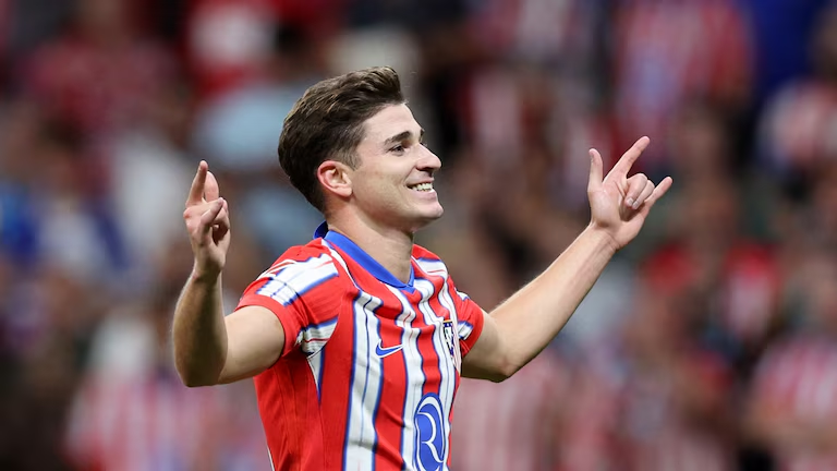 Julián Álvarez activó su “modo Araña” y convirtió su primer gol en el Atlético de Madrid