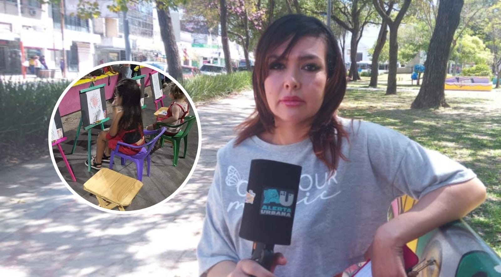 Emprendedora pide al Municipio que la dejen trabajar en la plaza central