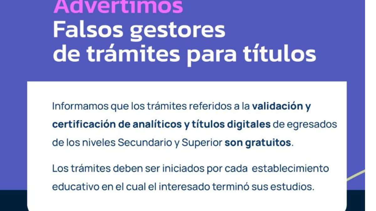 Educación advierte sobre falsos gestores de trámites para títulos