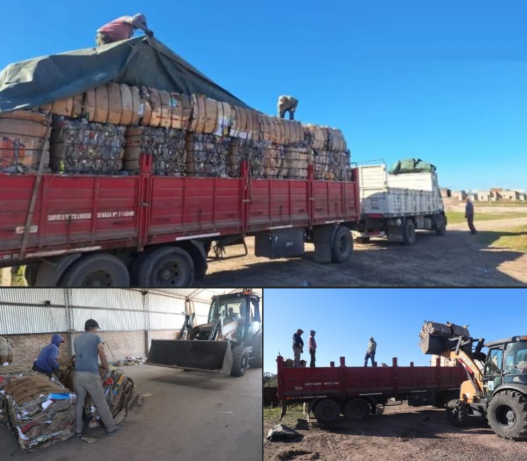 El municipio de Presidencia de la Plaza concretó nueva venta de material reciclado