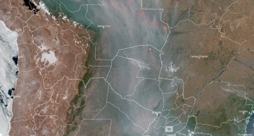 Alerta en el Chaco por fuerte presencia de humo de incendios en Brasil y Bolivia