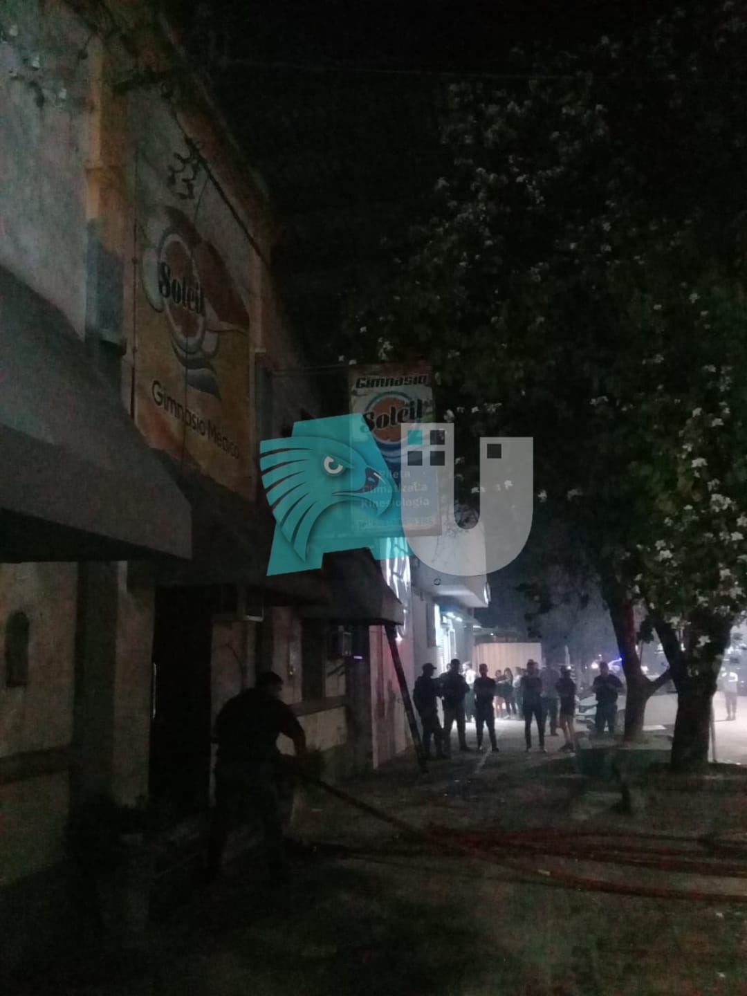 Susto en la noche del martes por el incendio de un gimnasio céntrico