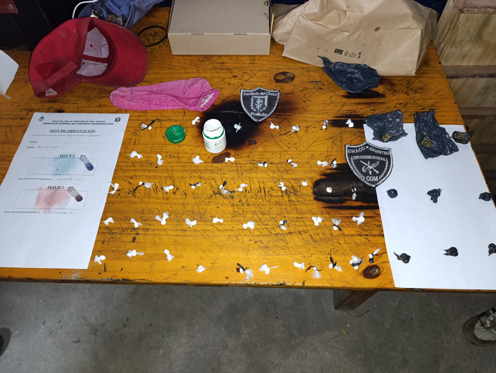 La División del Cuerpo de Operaciones Motorizadas incautó 57 dosis de droga en el Barrio San Antonio