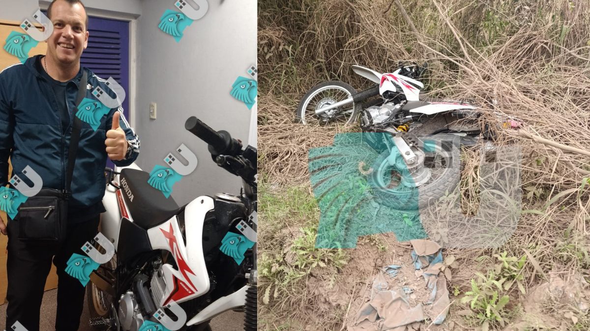 Recuperaron la moto de Federico Maza, un profesor que había denunciado el robo en Alerta Urbana 