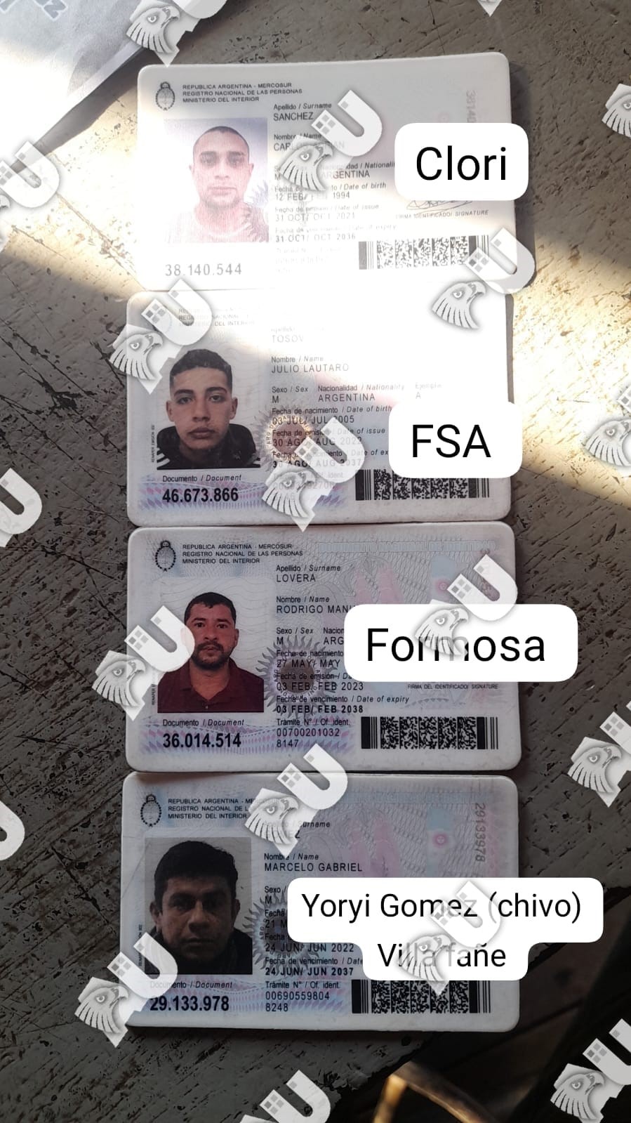 Cuatro DNI de formoseños en el primer vehículo secuestrado de los contrabandistas que dispararon al gendarme