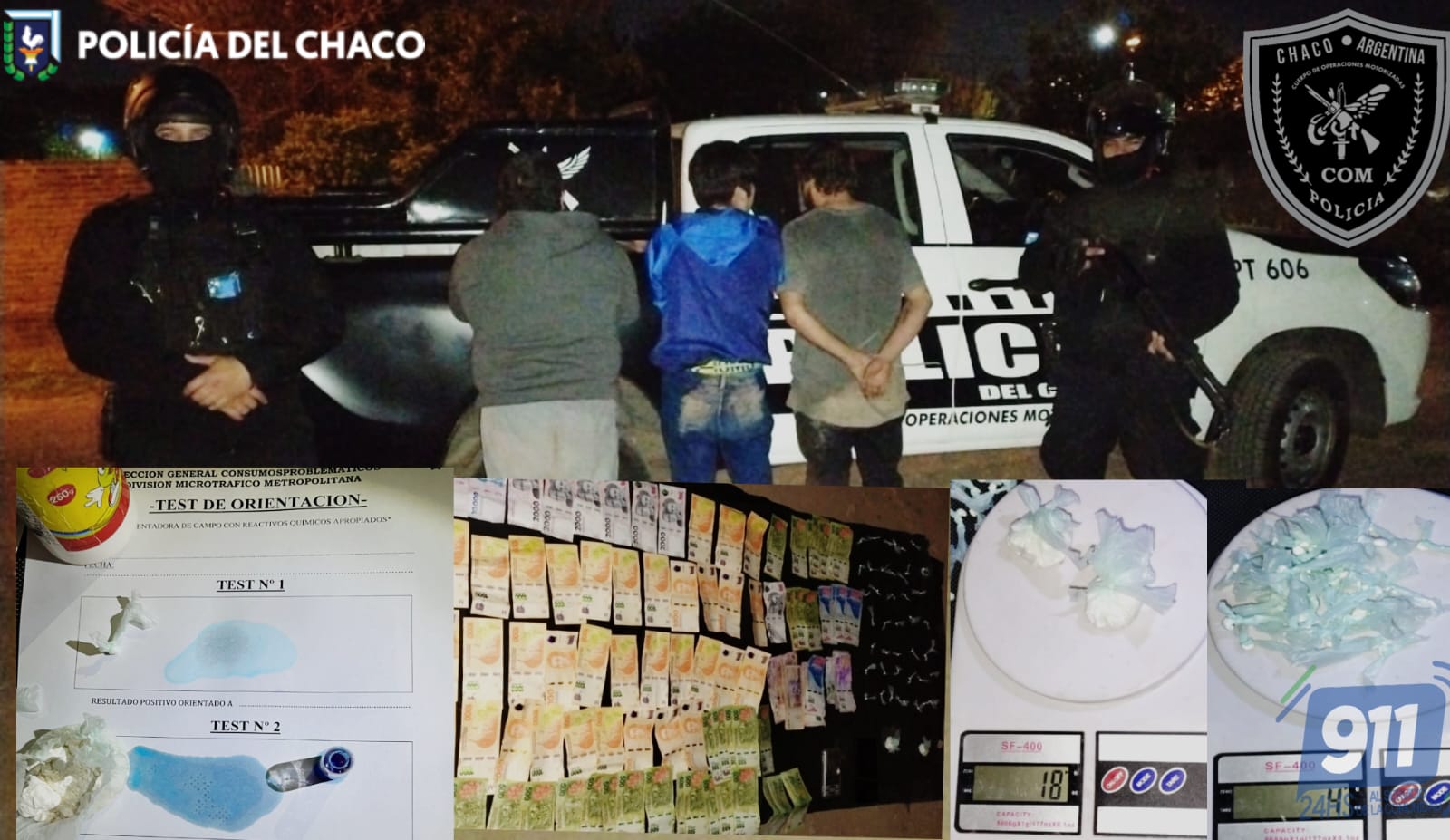 Fontana: un detenido con cocaína y dinero en efectivo