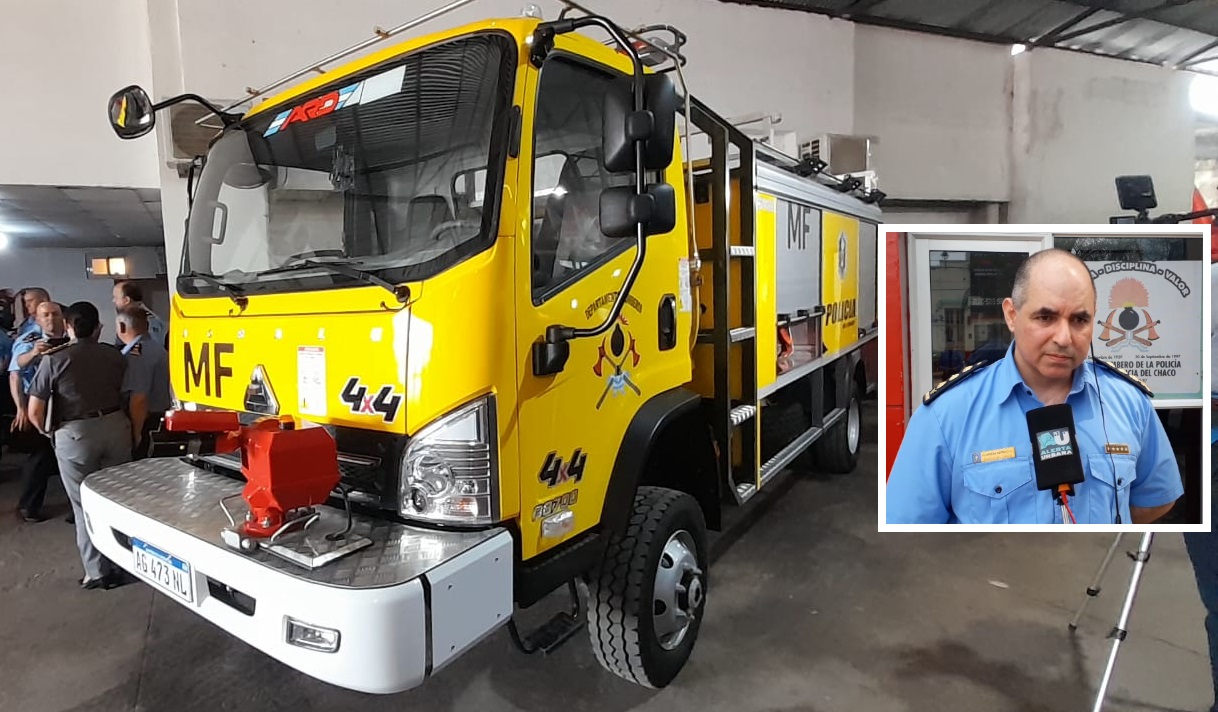 En su día, la Dirección de Bomberos del Chaco estrena autobomba