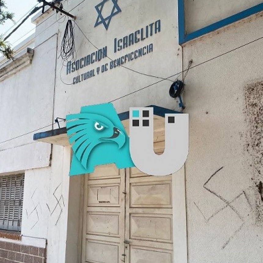 Dibujaron esvásticas en un edificio israelita de Villa Ángela   