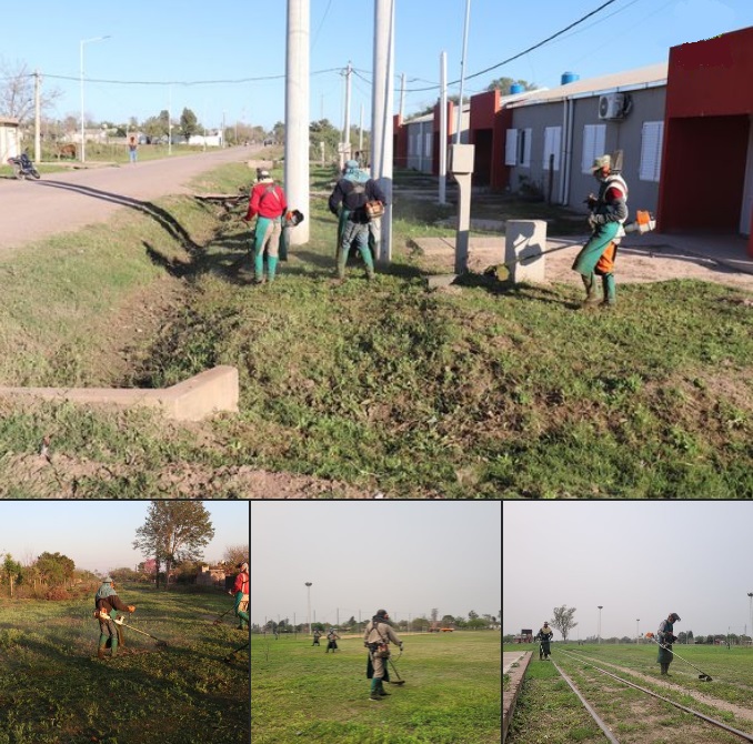 El municipio de Presidencia de la Plaza realizó nuevos trabajos de mantenimiento urbano