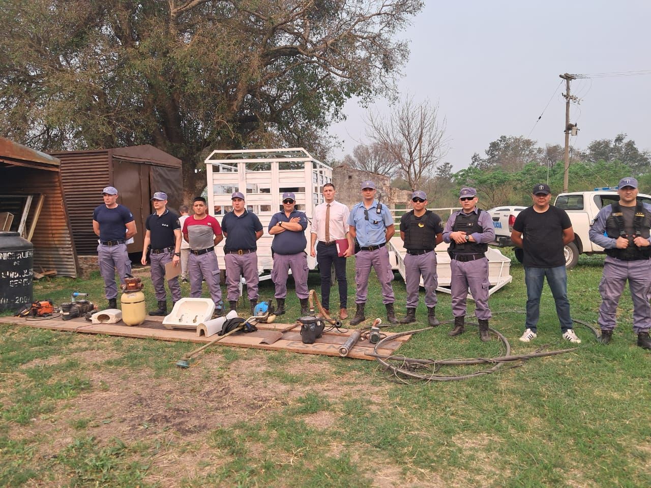 Allanamientos en Laguna Blanca permiten recuperar equipos sanitarios
