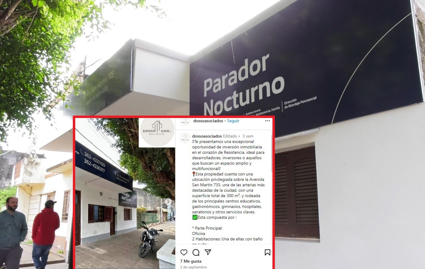 El gobierno aclaró que el parador de avenida San Martín no está a la venta y sigue funcionando