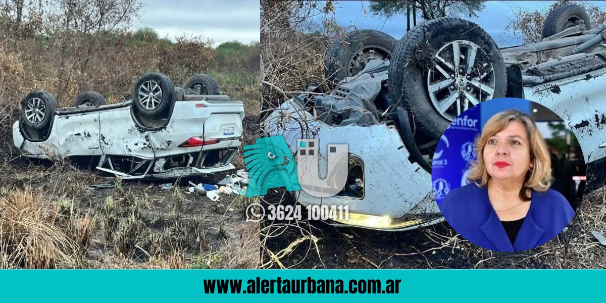 Senadora formoseña despistó en la ruta y se salvó de milagro