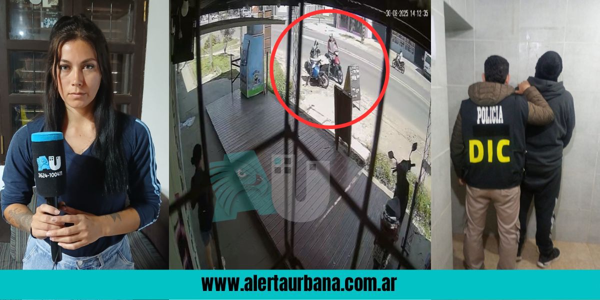 Denunció en Alerta Urbana el robo de su celular, y la Policia detuvo a los motochorros