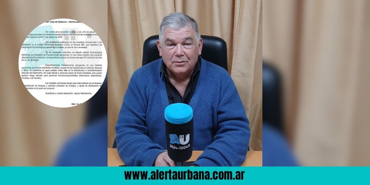 Exclusivo Alerta Urbana: aseguran que el informe de Sameep es de un tanque que no funciona en Casa de Gobierno