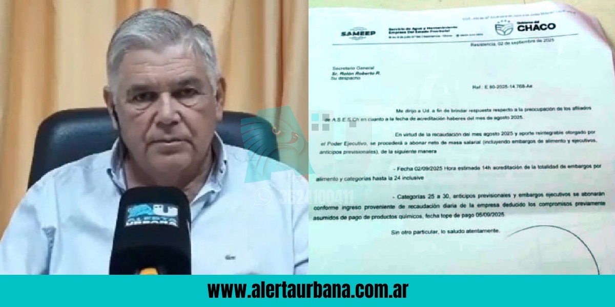 “Sameep paga los sueldos dentro de los tiempos legales”, afirmó Diez