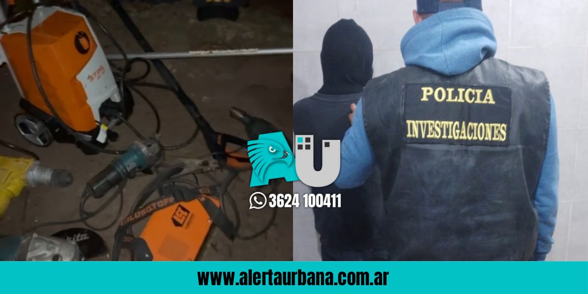 ¿”Pica” quería un pico?: Robó herramientas en una constructora pero terminó preso