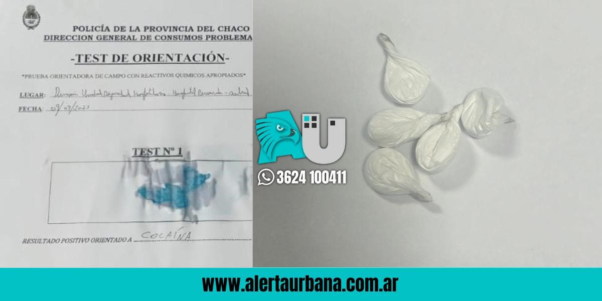 Irresponsable intentó camuflar cocaína en la comida de un paciente internado por drogadicción