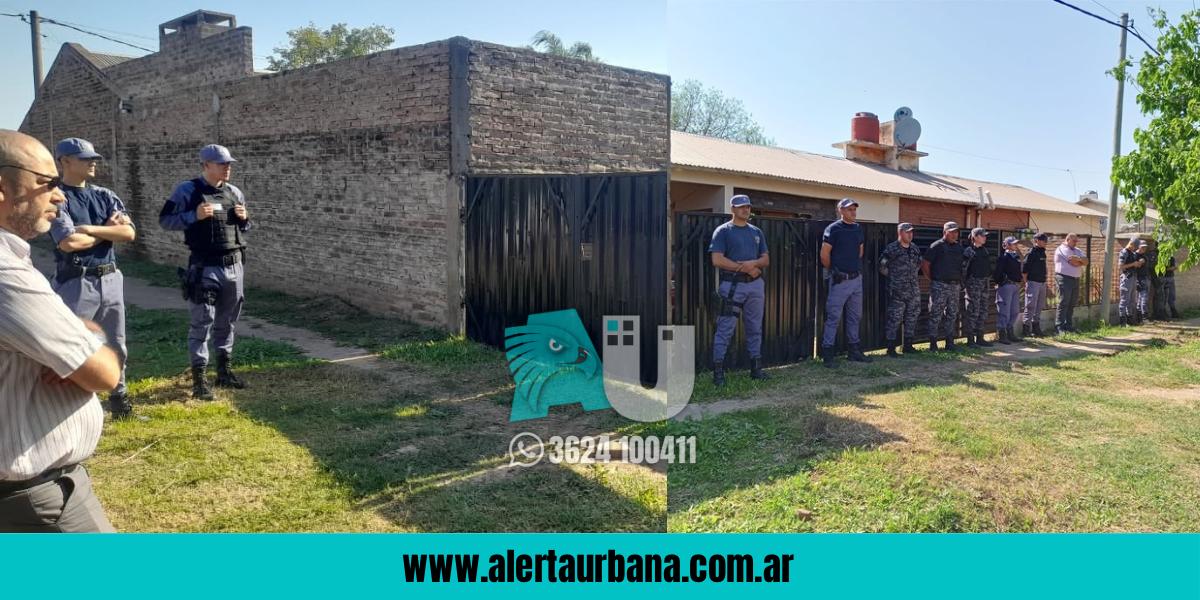 Tensión en Castelli por un conflicto de usurpación: la Policía mantiene consigna en la vivienda