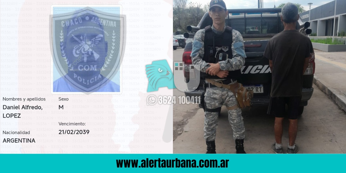 Cayó en Villa Prosperidad peligroso delincuente buscado en Capital Federal por 13 causas