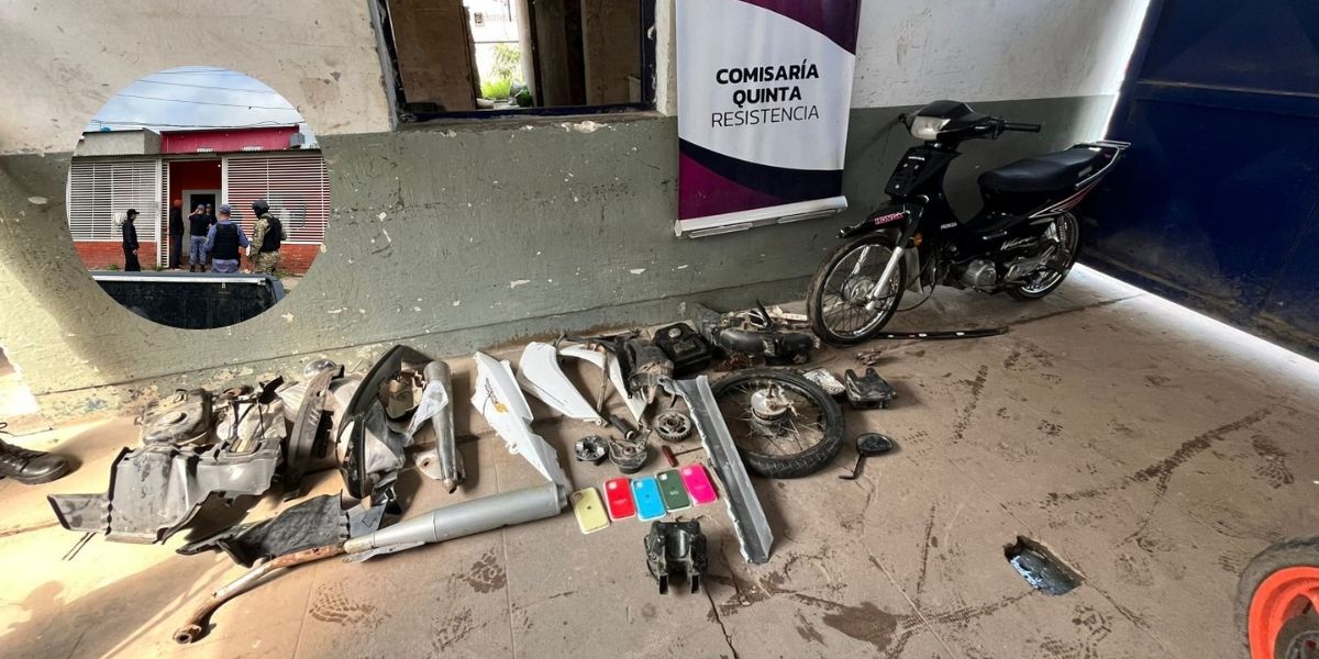 Allanaron dos viviendas en Resistencia y Barranqueras por robos de motos