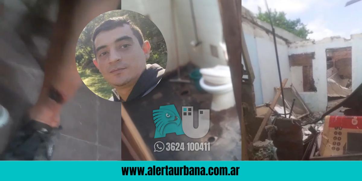 Temporal en General San Martín: un hijo pide ayuda desesperada por el techo de la casa de sus padres