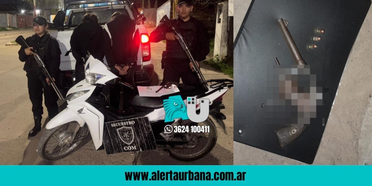 Tenía pedido de captura y andaba paseando armado con su novia en moto: ¡adentroooo!