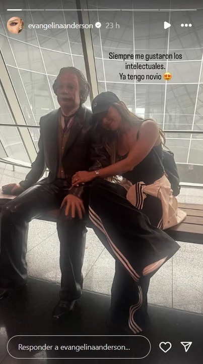 Evangelina Anderson presentó a “su nuevo novio” y desmintió los rumores con humor 