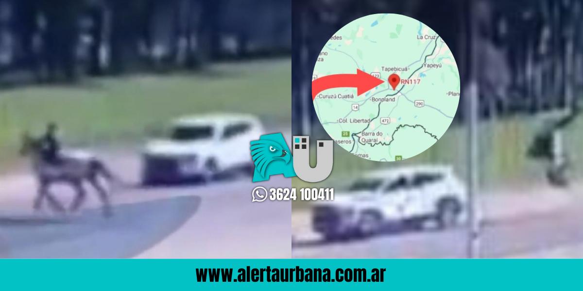 Corrientes: se recupera milagrosamente el chico que fue atropellado cuando cruzaba una ruta a caballo