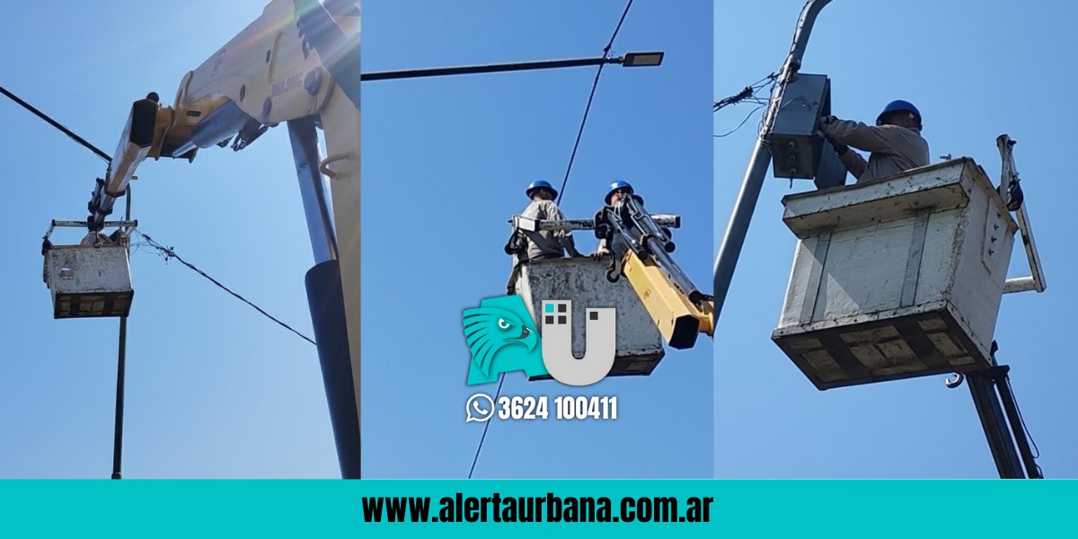 El municipio de Barranqueras suma iluminación para mejorar la seguridad en zonas clave