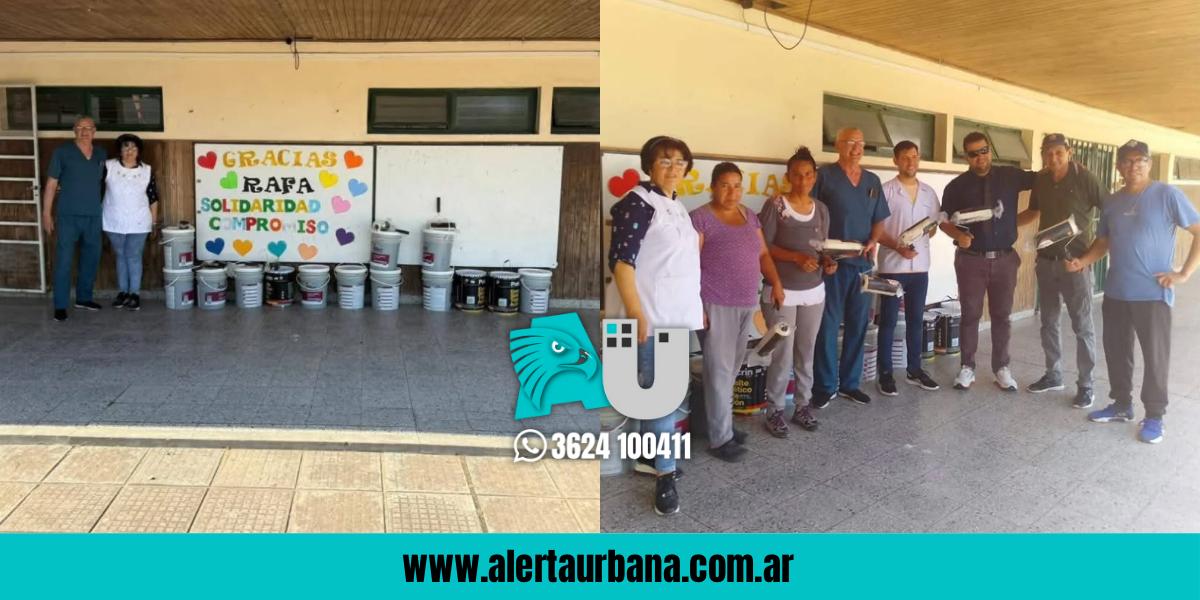 El municipio de Corzuela entregó pintura a la EEP 1000