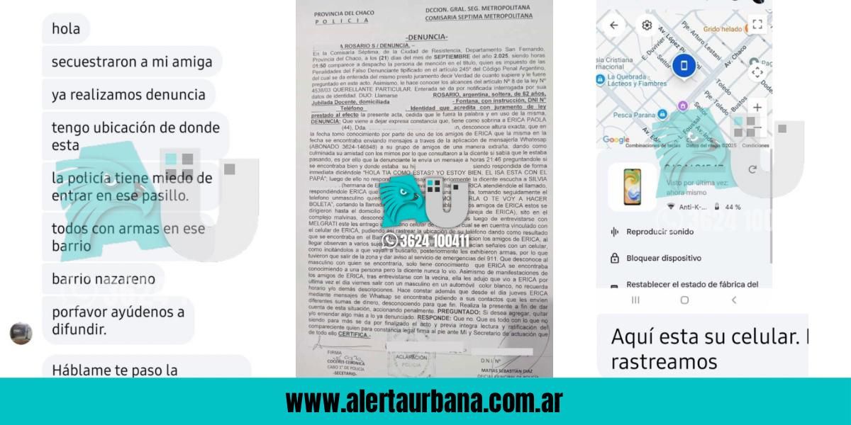 Una familia de Resistencia denunció el presunto secuestro de una mujer en el Barberán
