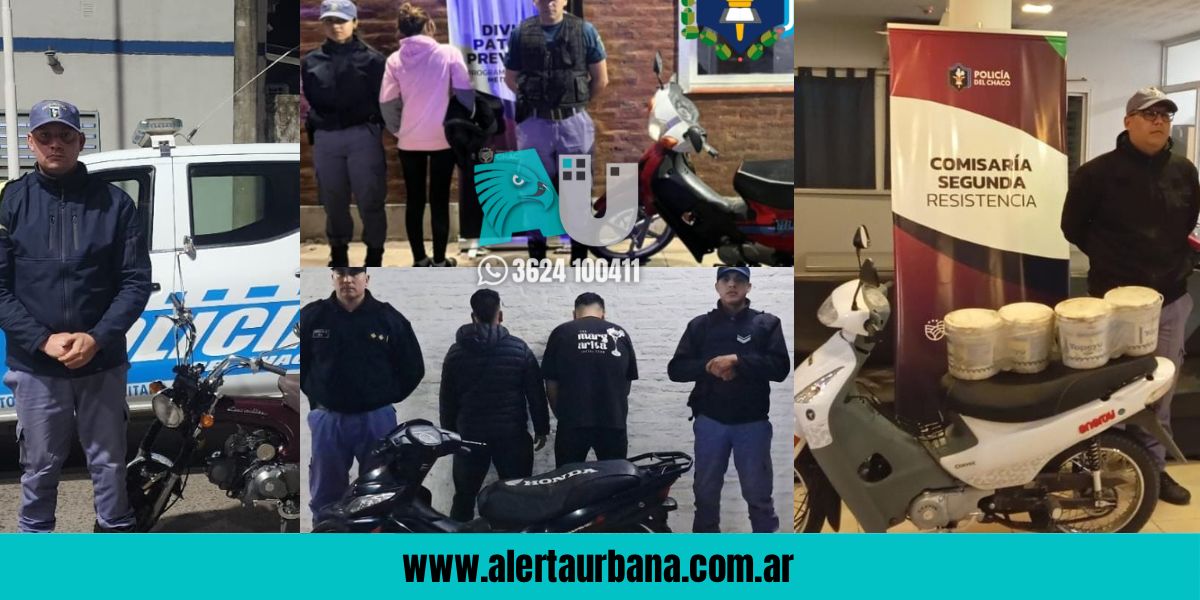 Recuperan en menos de 48 horas cuatro motos robadas en Resistencia
