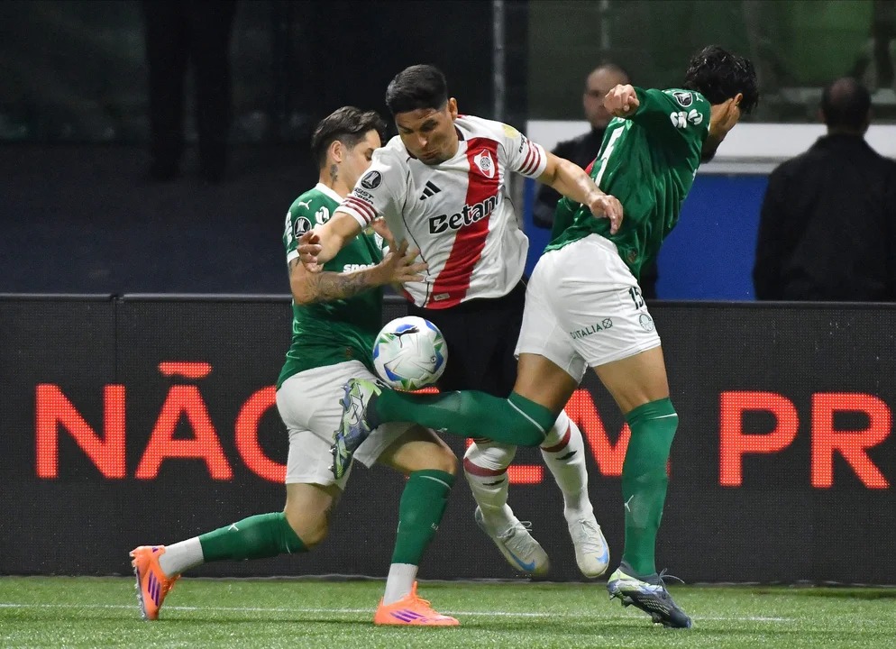 River perdió 3-1 ante Palmeiras y se despidió de la Copa Libertadores 
